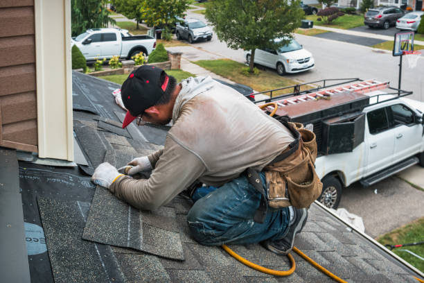 Professional Roof Replacement technician working in Wishek, ND